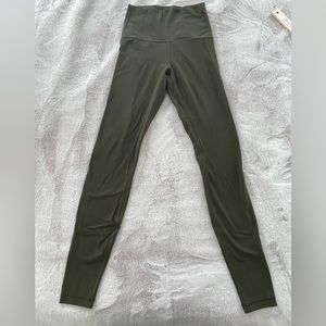 Lululemon Aligns 28” Leggings, Olive Green
